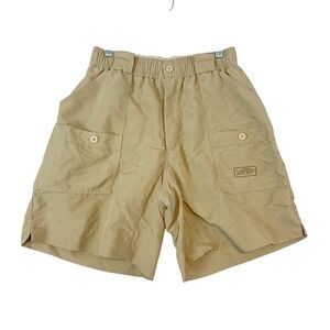 AFTCO Original Fishing Shorts‎ Mens Size 30 Tan Nylon Cargo Quick Dry Outdoor